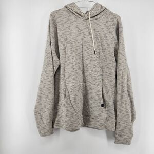 Threads 4 Thought Men's Medium Off-White Nico Striped Terry Pullover Hoodie NWT